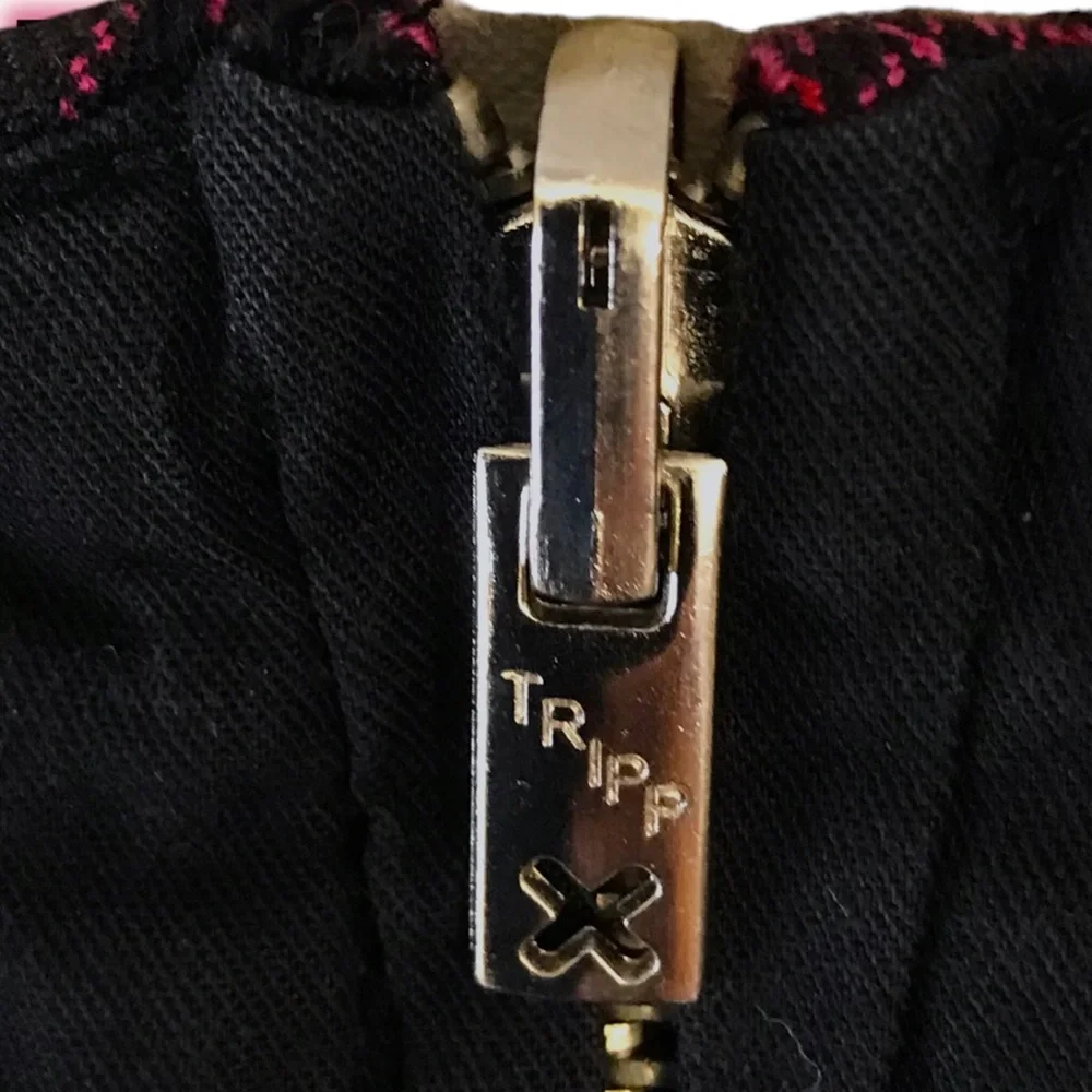 TRIPP NYC Vintage Pleated Plaid Reversible Mini Skirt - Picture 6 of 8